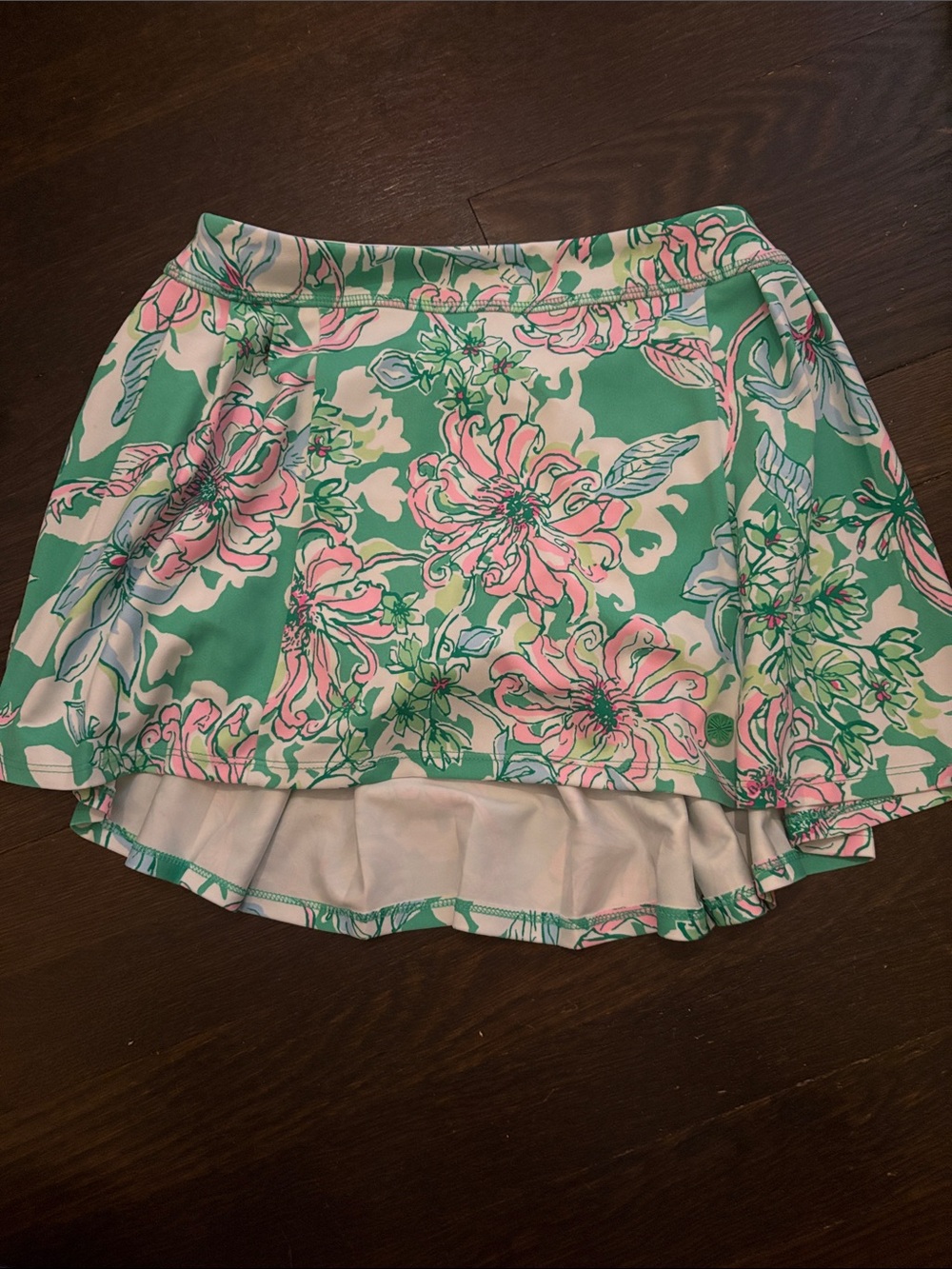 Lilly Pulitzer Pink & Green Floral Tennis Skort